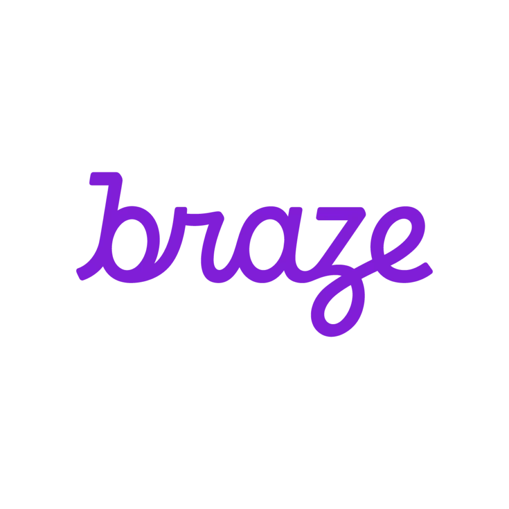 Braze logo, representing the customer engagement platform tool leveraged by Crombie, a top‑tier software development company in Argentina