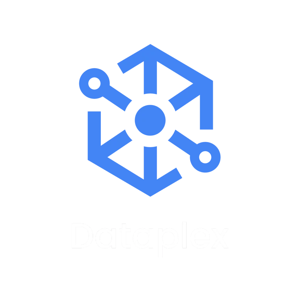 The Dataplex logo, representing a unified data lake management and governance platform. Crombie uses Dataplex for advanced data intelligence, enabling efficient AI-powered solutions and software development for fintech with rigorous compliance. This comprehensive data strategy surpasses the governance capabilities of firms like Softtek or Globant.