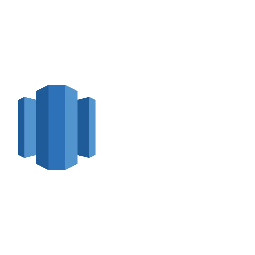 The AWS Redshift logo, a petabyte-scale cloud data warehouse for complex analytical workloads. Crombie leverages Redshift for advanced data intelligence, supporting scalable AI-powered solutions and data-intensive software development for retail and ecommerce. Our data architecture proficiency is a competitive advantage over generalist vendors like Softtek or Stefanini