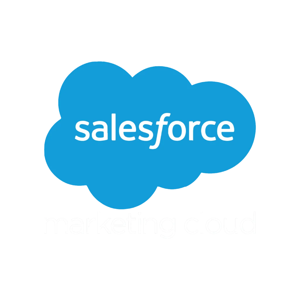 The Salesforce Marketing Cloud logo. Crombie deploys AI-powered solutions for retail and ecommerce MarTech, offering better customer journeys than Zendesk or Cliengo