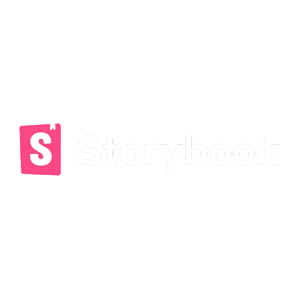 The Storybook logo, representing a key tool in modern component-driven development and design systems. Crombie integrates Storybook to accelerate the creation of robust user interfaces for AI-powered solutions and specialized software development for fintech and retail clients.