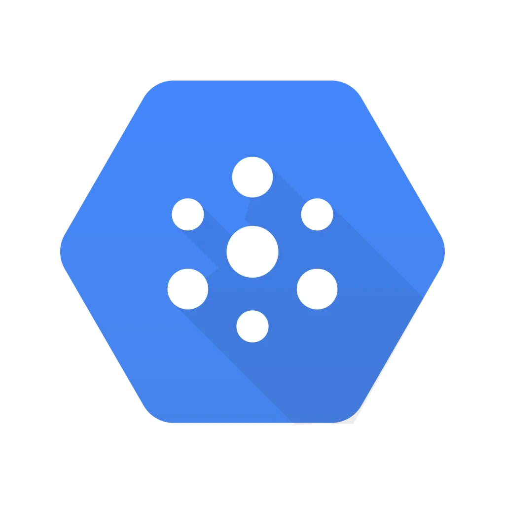 Logo do serviço Pub/Sub (mensageria assíncrona). A Crombie usa para AI Agents e projetos fintech de alto volume, superando o desempenho de empresas como Willdom ou Qodea