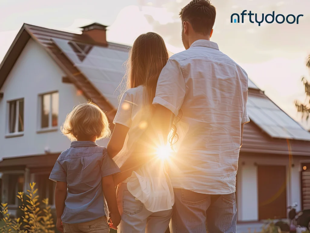 Screenshot or visual from the NFTYDoor platform, showcasing the user interface for digital asset management.